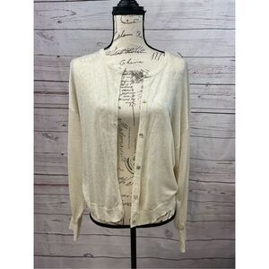 Zara‎ nwt small light tan button down sweater